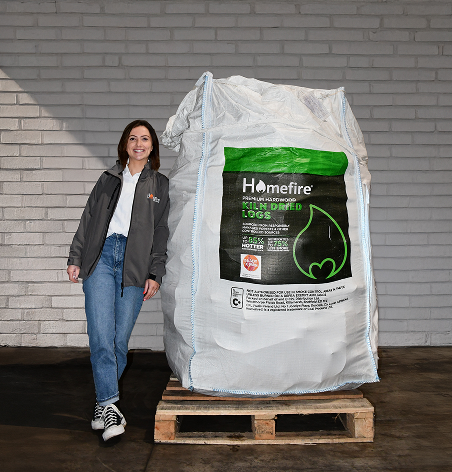 Homefire Kiln Dried Hardwood Logs Bulk Bag - Main Image