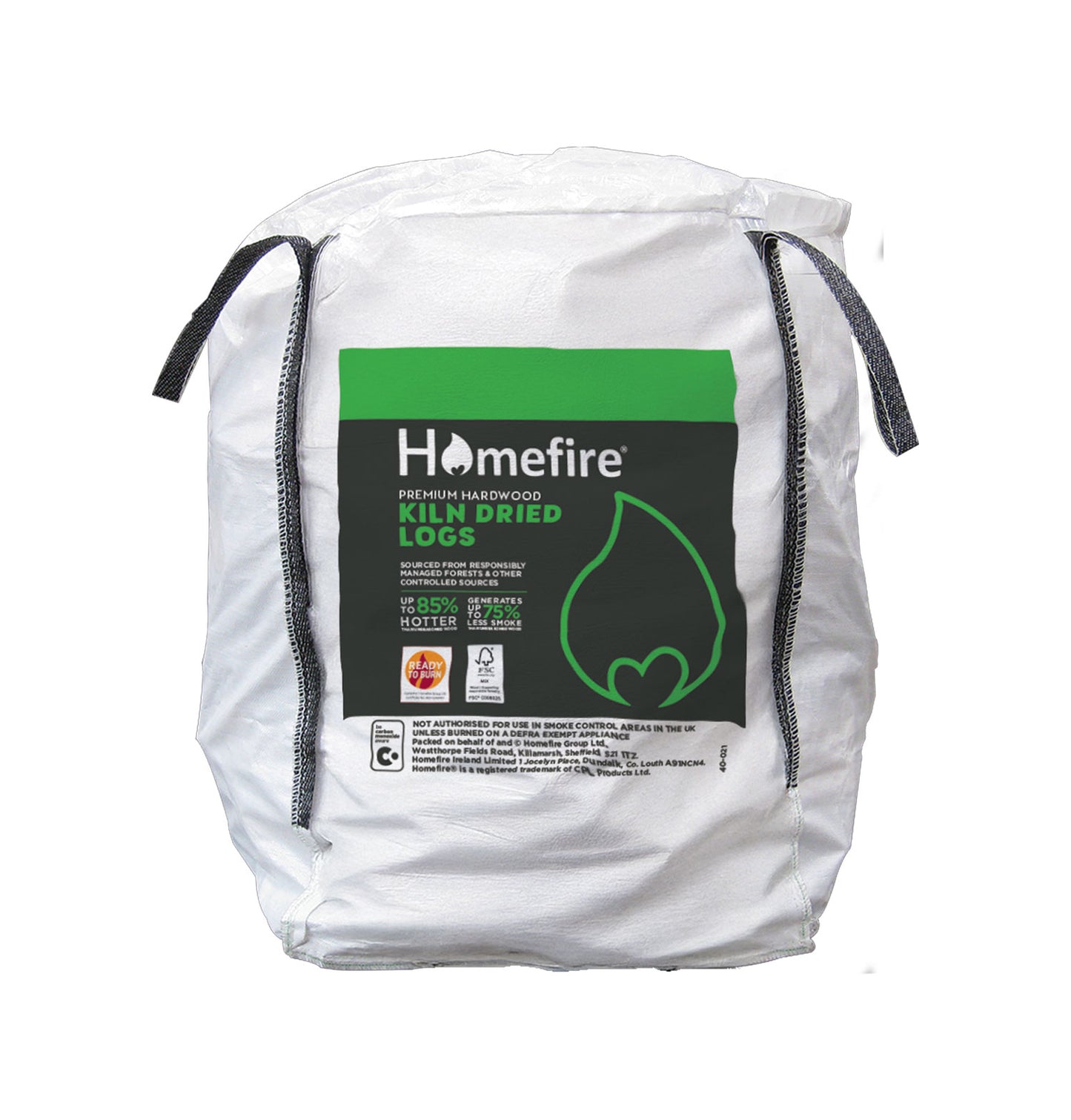 Homefire Kiln Dried Hardwood Logs - Bulk Bag (0.8m3)