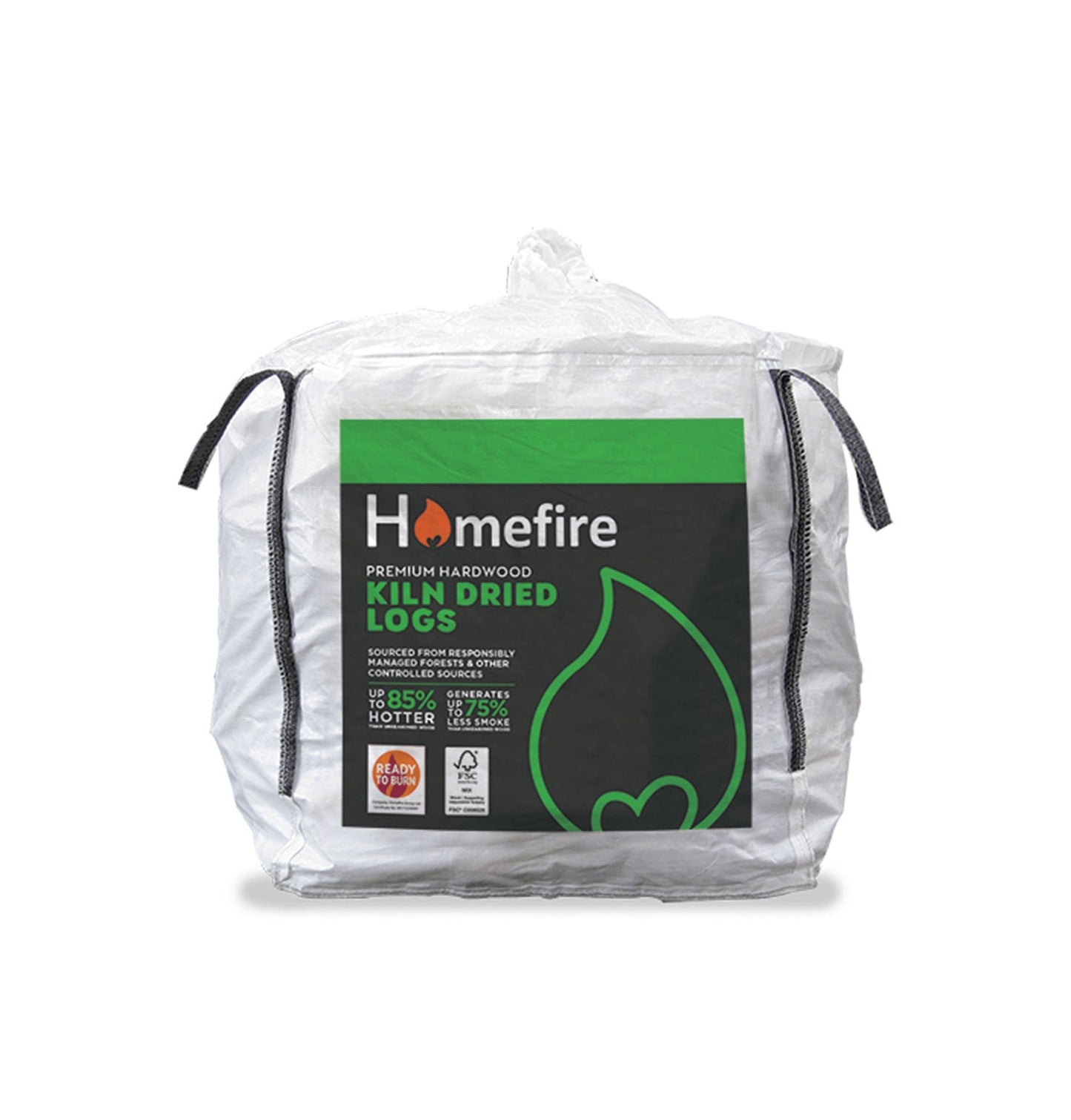 Homefire Kiln Dried Hardwood Logs - Bulk Bag (1m3)