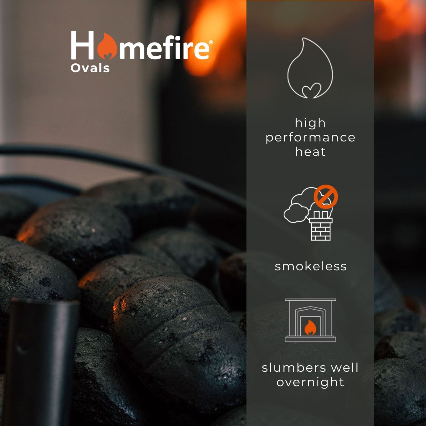 Homefire Ovals Smokeless Coal - 25kg