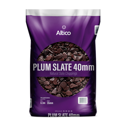 Plum Slate 40mm Natural Slate Chippings Bag