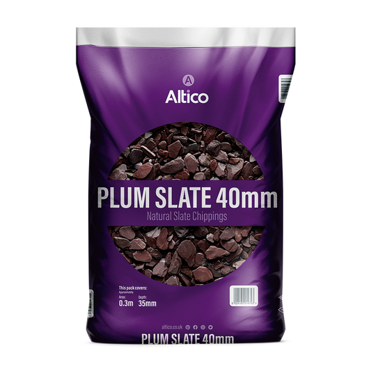 Plum Slate 40mm Natural Slate Chippings Bag