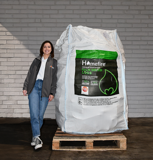 Homefire Kiln Dried Hardwood Logs - Bulk Bag (1.6m3)