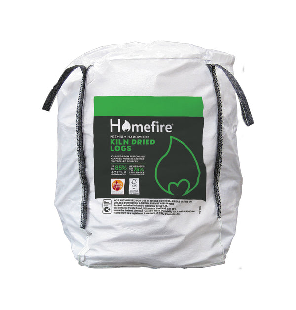 Homefire Kiln Dried Hardwood Logs - Bulk Bag (0.8m3)