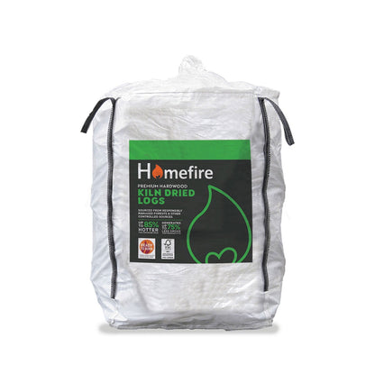 Homefire Kiln Dried Hardwood Logs - Bulk Bag (1.6m3)