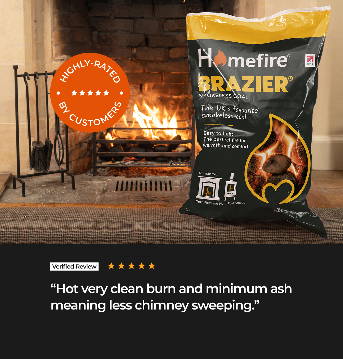Homefire Brazier Smokeless Coal