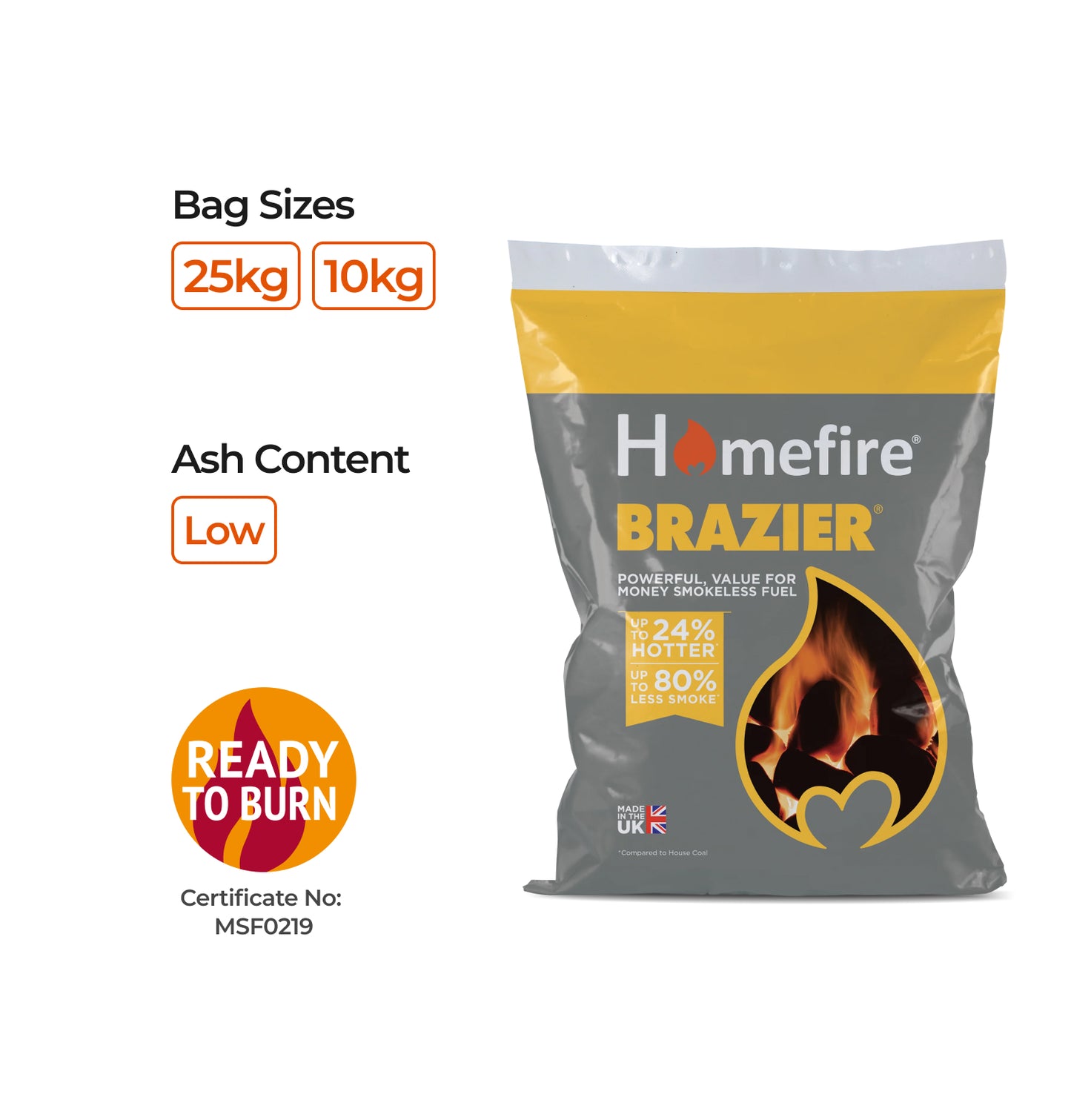Homefire Brazier Smokeless Coal