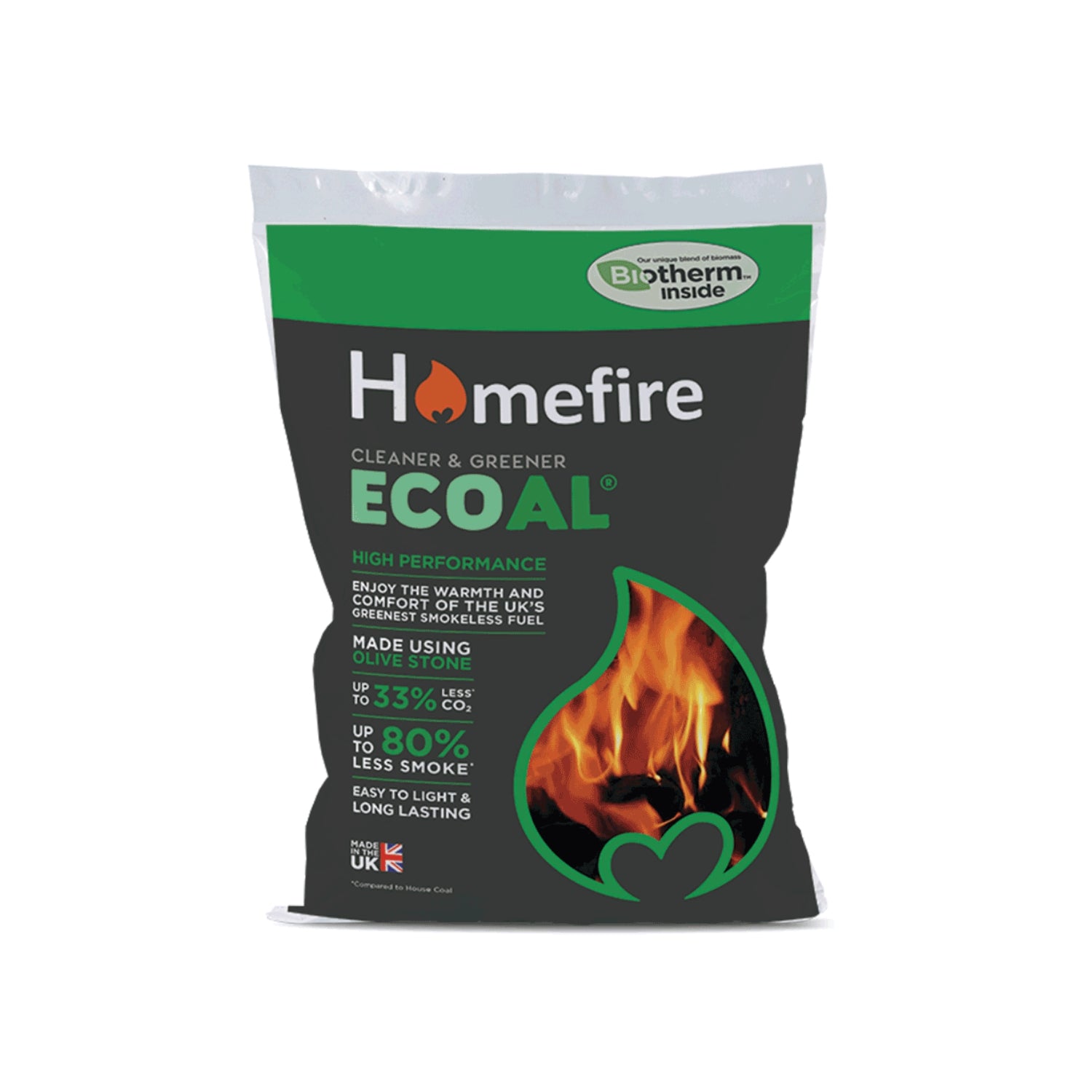 Smoke Less Fire Smokeless Coal 25kg, 10kg & 40 x 25kg Bags | Homefire