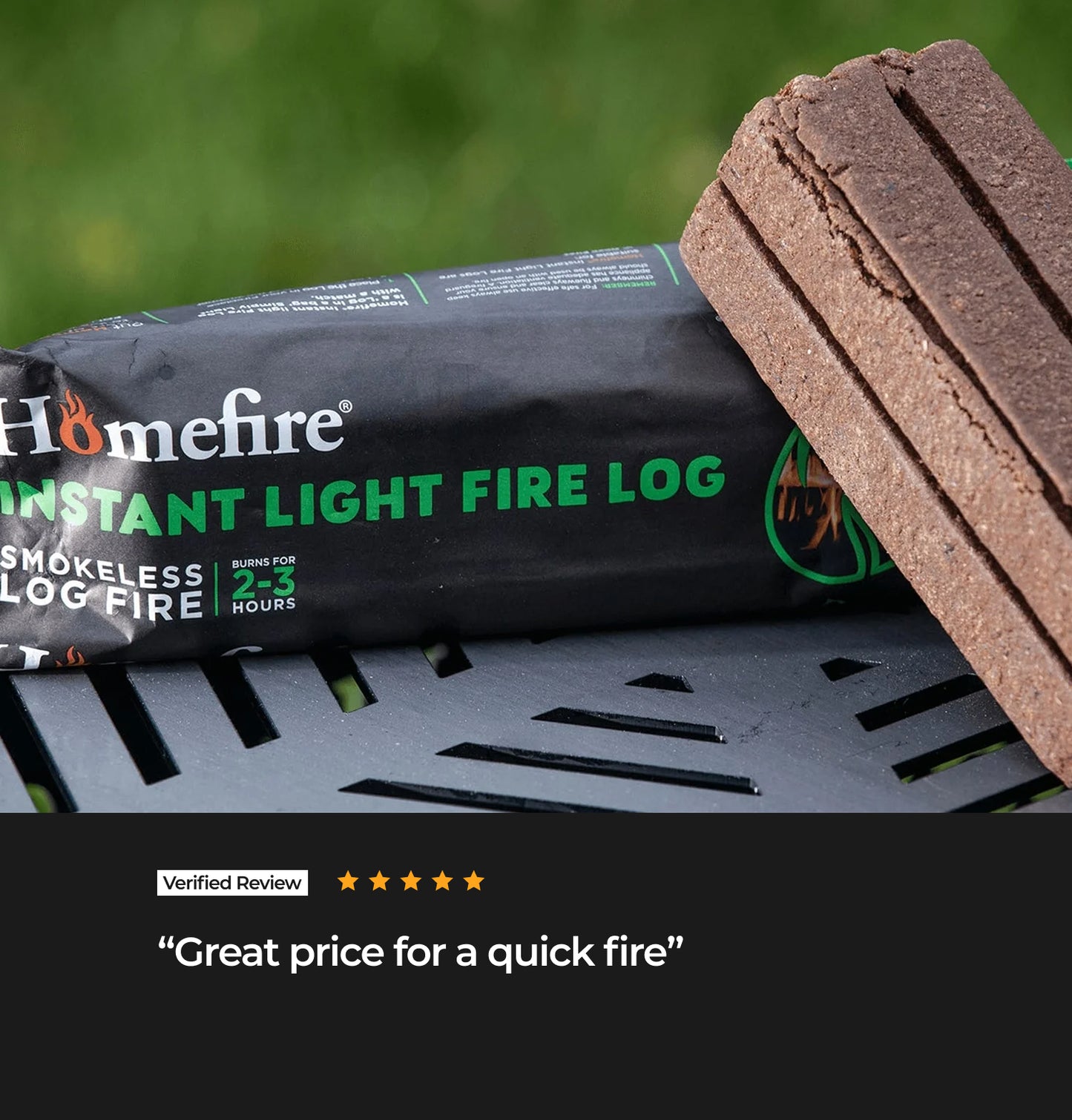 Homefire Instant Light Fire Logs x 10