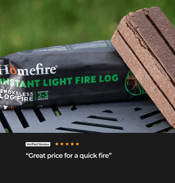 Homefire Instant Light Fire Logs x 10