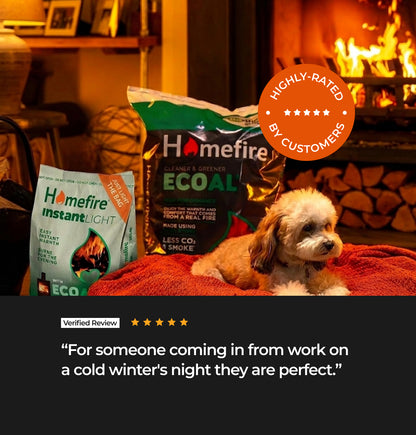 Homefire Instant Light Smokeless Coal Fire - 3kg