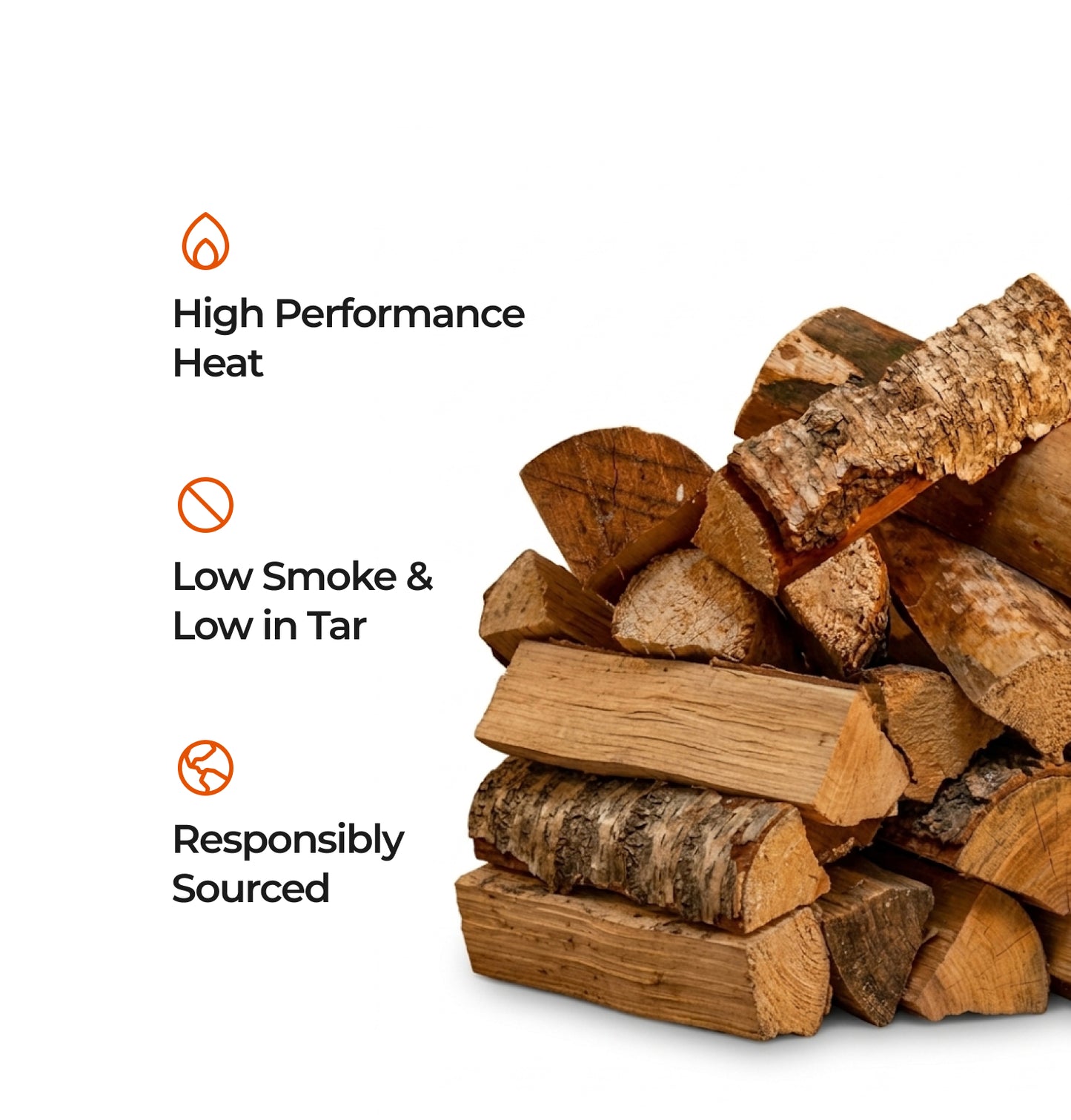 Homefire Kiln Dried Hardwood Logs - Bulk Bag (0.8m3)