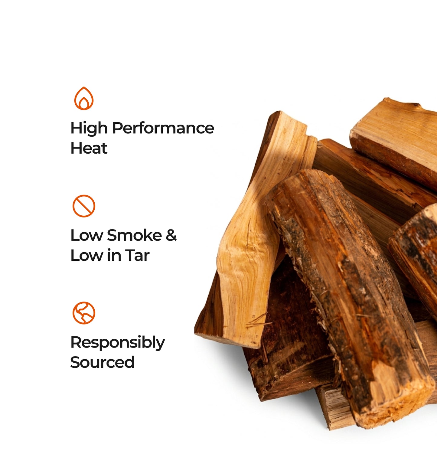 Homefire Kiln Dried Hardwood Logs - Bulk Bag (1m3)