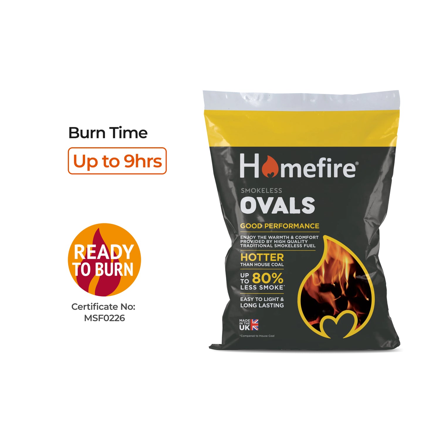 Homefire Ovals Smokeless Coal 25kg