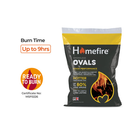 Homefire Ovals Smokeless Coal 25kg