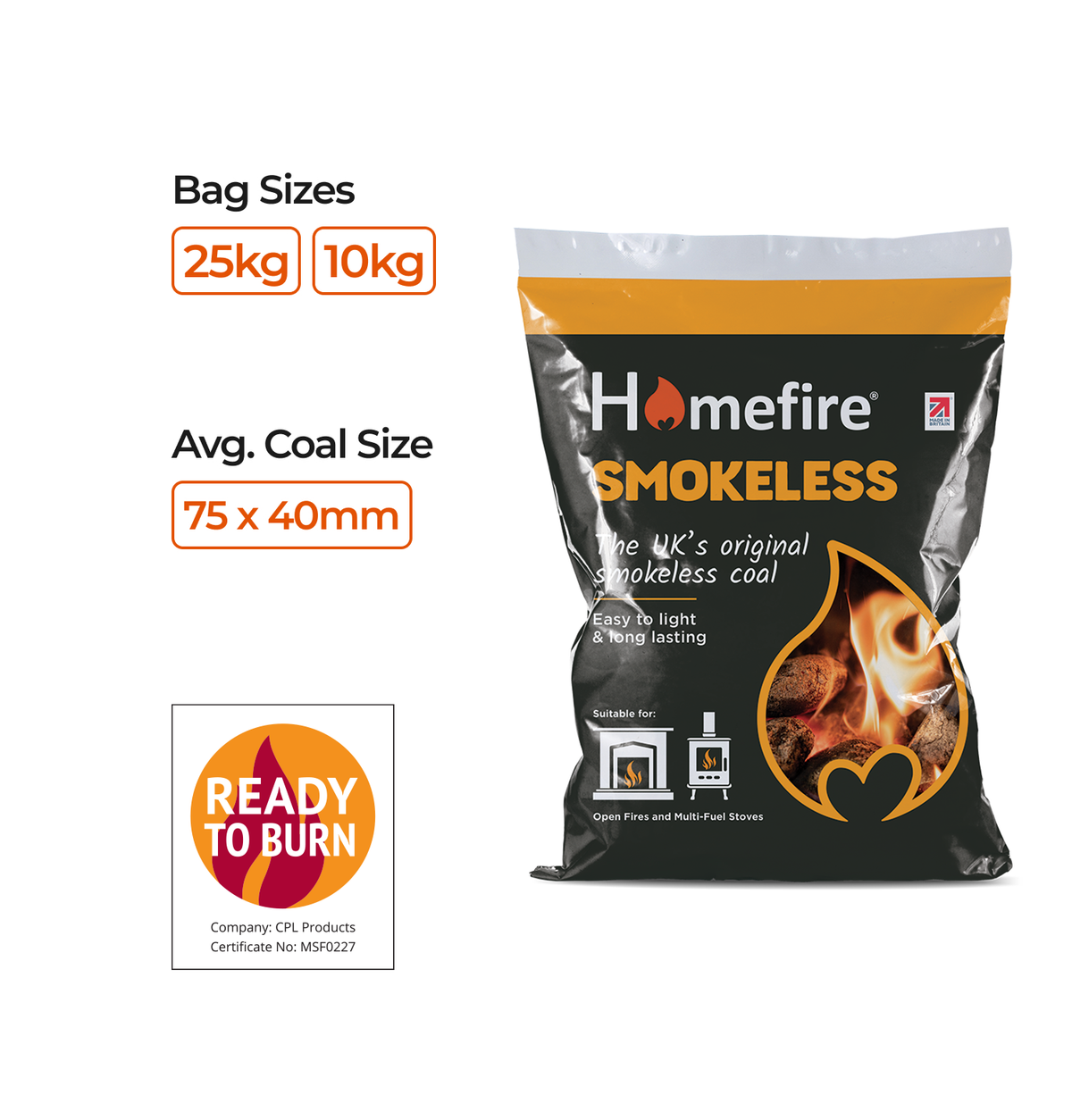 Homefire Traditional Smokeless Coal
