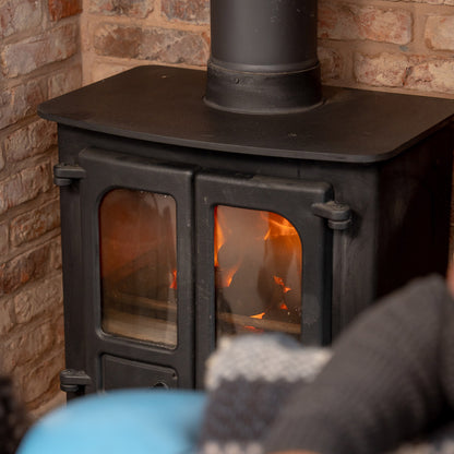 Smokeless Ovals 20kg burning in a Multi-Fuel Stove