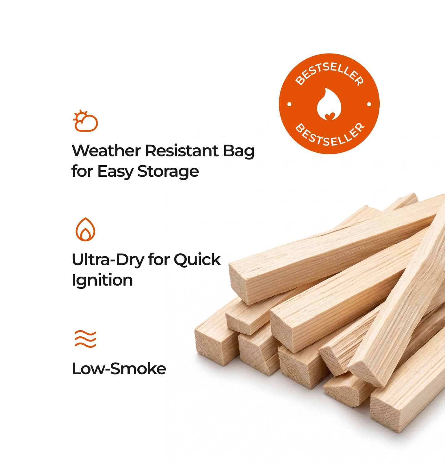 Supapak Kiln Dried Kindling Wood - 6.5L