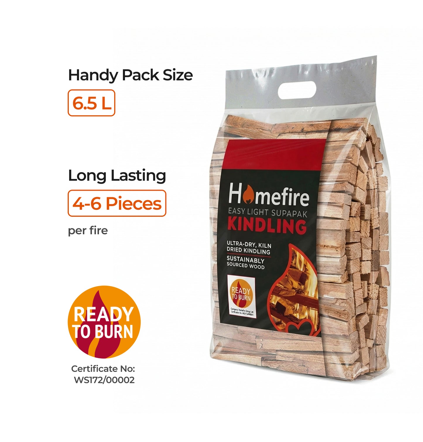 Supapak Kiln Dried Kindling Wood - 6.5L