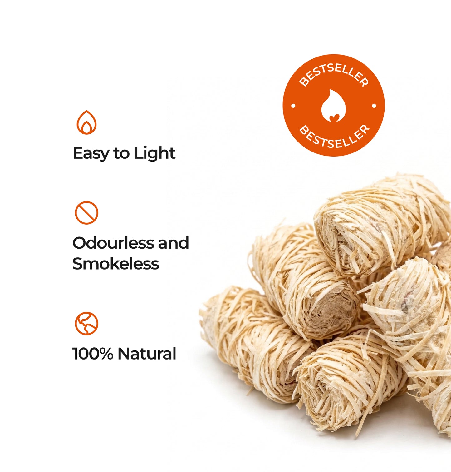Twizlers Wood Wool Natural Firelighters - 300g