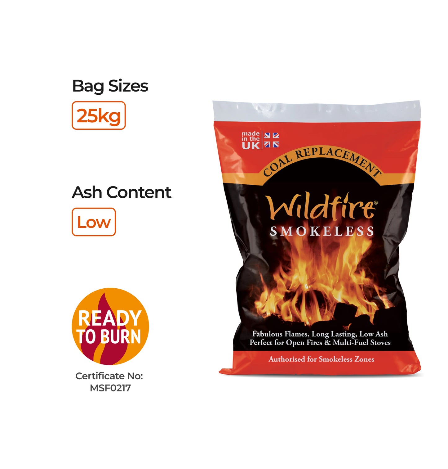 Wildfire Smokeless - 25kg