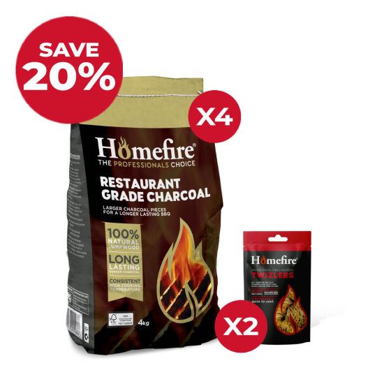 Restaurant Grade Barbecue Charcoal Bundle | Homefire UK